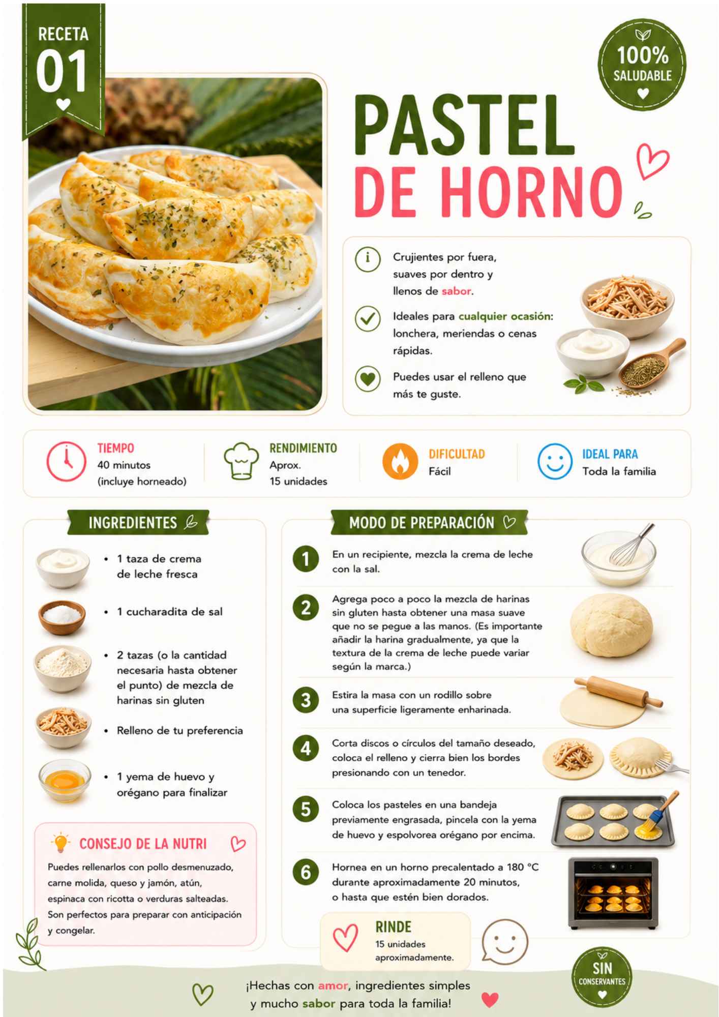 Pastel de horno