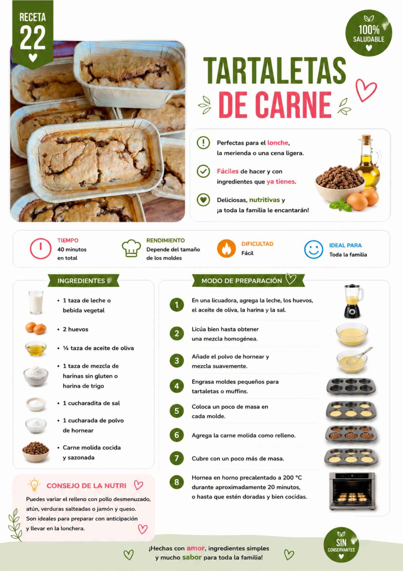 Tartaletas de carne